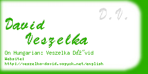 david veszelka business card